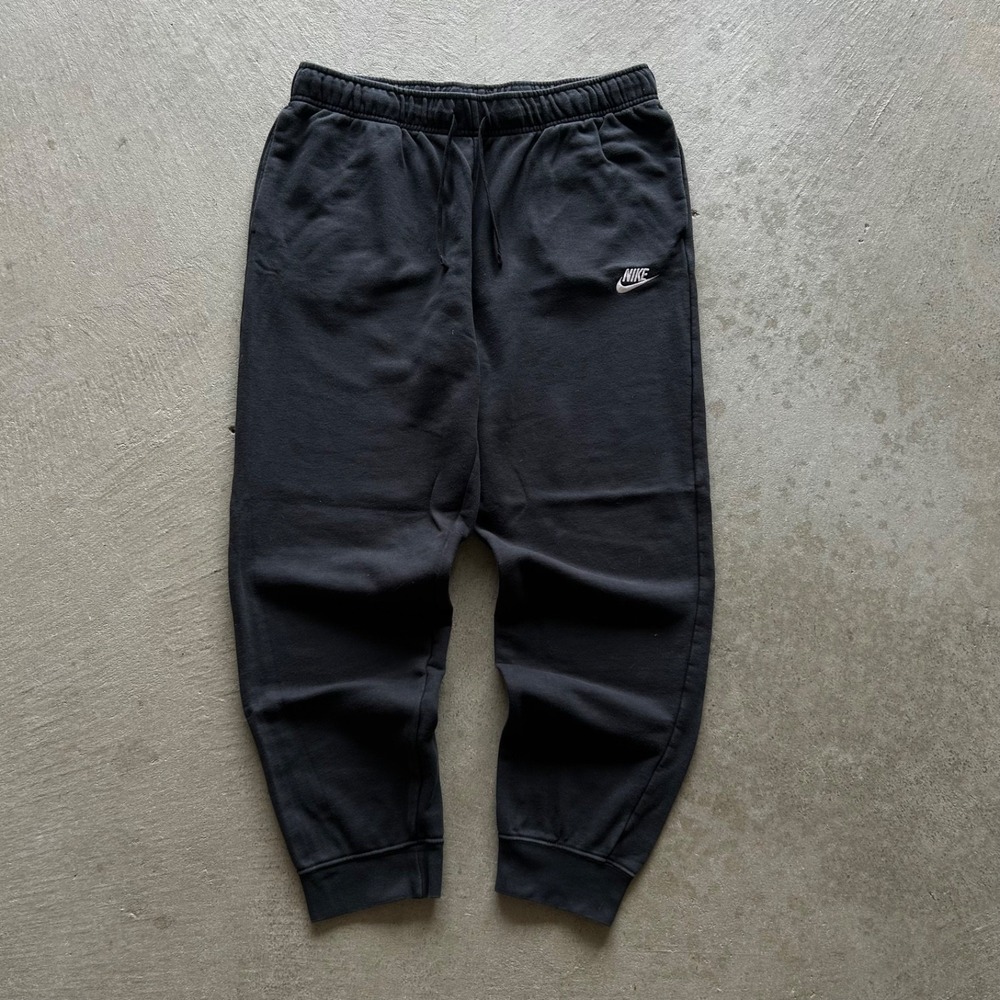 Nike Sweatpants Size Large Black Training Joggers Small Swoosh Logo Gym